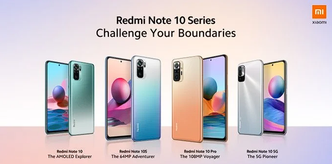 تعرف على مواصفات سلسلة هواتف شاومي ريدمي نوت 10 (Redmi Note 10)