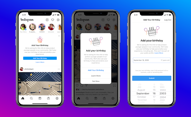 تطلب انستجرام الآن تاريخ ميلاد الجميع لإنشاء مكان أكثر أمان للمستخدمين الأصغر سنًا