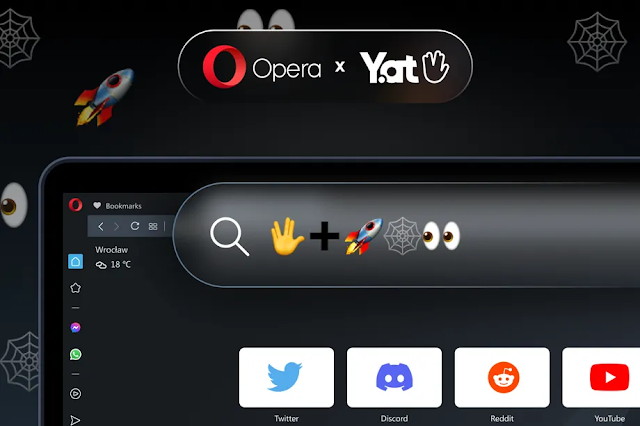 يدعم متصفح أوبرا “Opera” الآن عناوين الويب بالرموز التعبيرية فقط