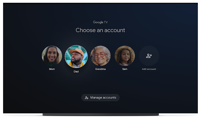 حصلت واجهة Google TV أخيرًا على ميزة الملفات الشخصية ودعم تعدد المستخدمين