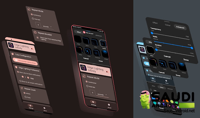 يزيد تطبيق Edge Lighting Infinity من إمكانات ميزة Samsung Edge Lighting