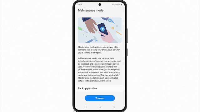 تقوم سامسونج باطلاق وضع الصيانة لـ “حظر الوصول إلى بياناتك أثناء صيانة هاتفك” عالميًا