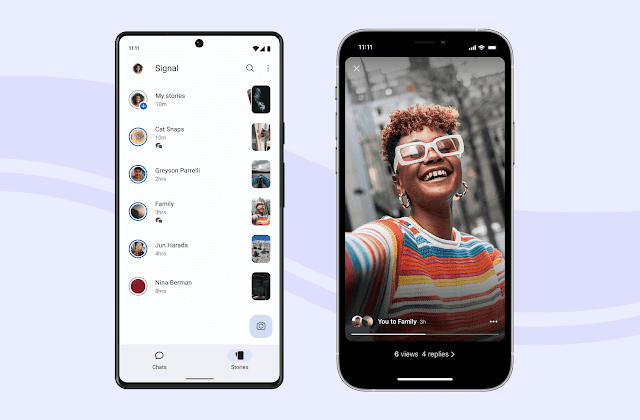 الآن تتوفر ميزة قصص Signal للجميع