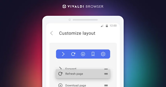 يقدّم متصفح Vivaldi على اندرويد شريط قوائم جديد وتنقل محسن وتكامل مصادقة مفاتيح الأجهزة والمزيد