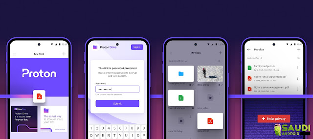 يتوفر الآن تطبيق التخزين السحابي المشفر Proton Drive على اندرويد