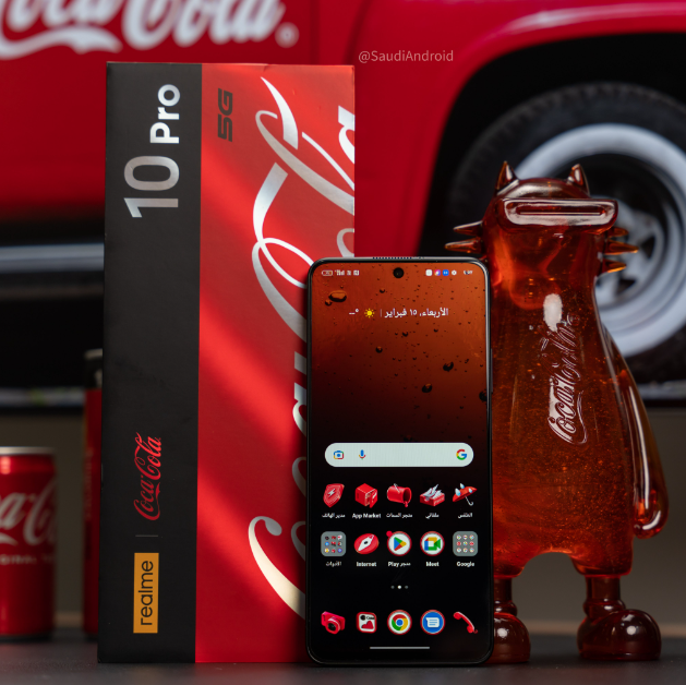 ريلمي تطلق إصدار خاص من هاتف realme 10 Pro 5G بعلامة Coca-Cola التجارية في السعودية