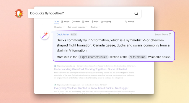 أعلنت DuckDuckGo إضافة الذكاء الاصطناعي في البحث بالتعاون مع ويكيبيديا