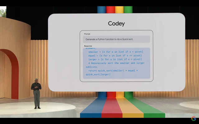 مؤتمر Google I/O 2023: كشف النقاب عن Codey وهو نموذج ذكاء اصطناعي يركز على البرمجة