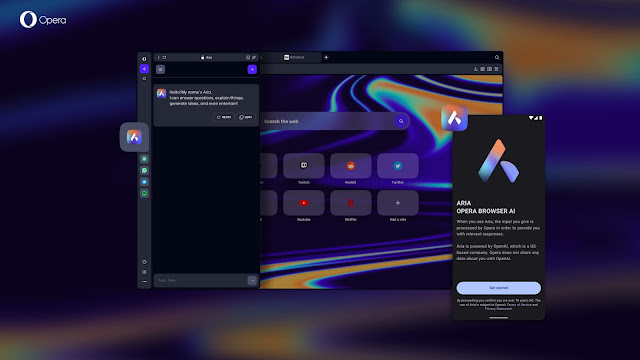 تعرف على Aria نموذج الذكاء الاصطناعي الجديد في متصفح أوبرا