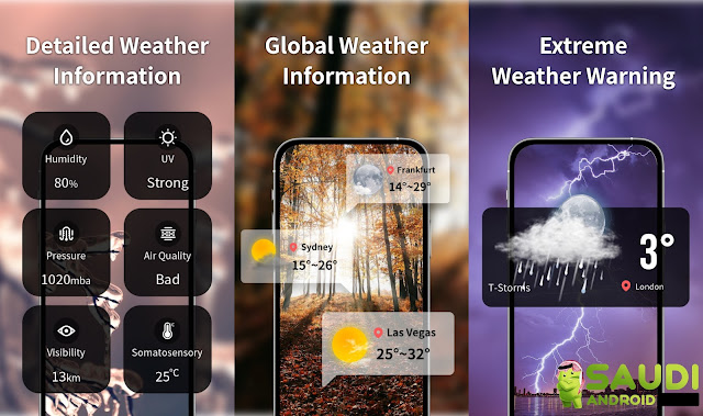 Weather Query هو تطبيق مجاني عملي يوفر لك معلومات دقيقة عن الطقس في الوقت اللحظي