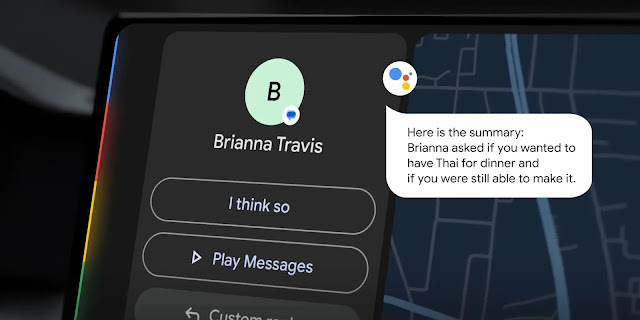 تشرح قوقل طريقة الاستفادة من ميزة تلخيص الرسائل الطويلة على أندرويد أوتو Android Auto