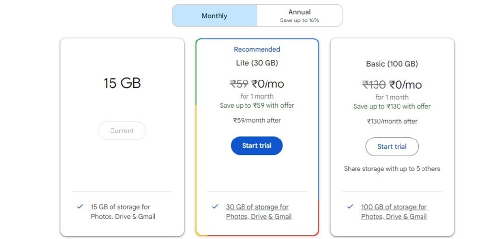 عرفنا سابقًا أن شركة قوقل تعمل على إطلاق فئة جديدة تُسمى قوقل ون لايت "Google One Lite"، والآن بدأت الشركة بطرح هذه الخطة في بعض المناطق.