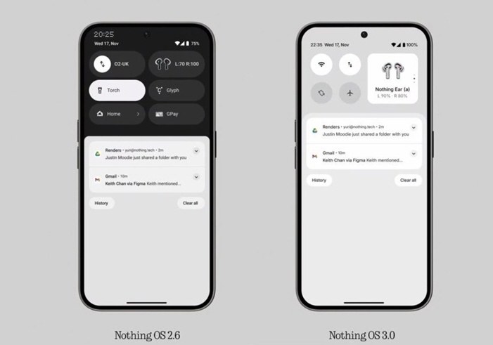 تحديث Nothing OS 3.0