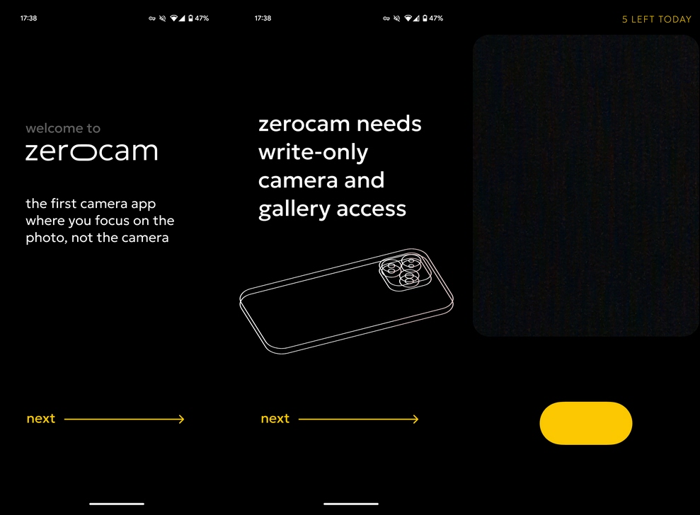 تطبيق Zerocam 