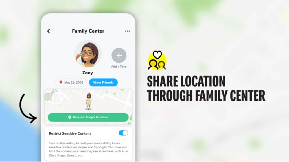 سناب شات Snapchat يمكّن الآباء من متابعة موقع أبنائهم عبر ميزة مركز العائلة