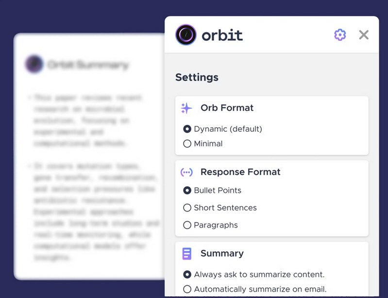 المساعد Orbit