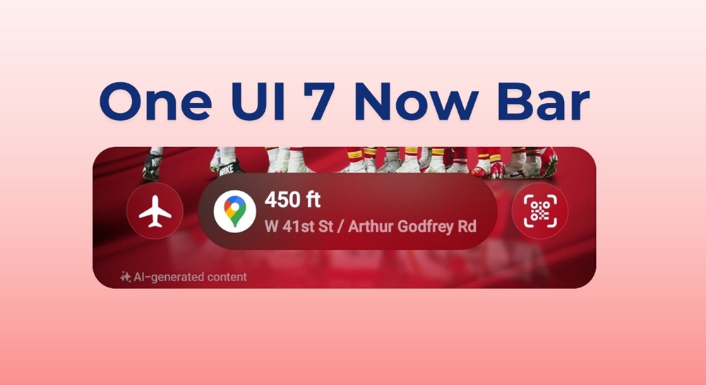 خرائط قوقل تعلن دعم Now Bar على واجهة One UI 7 مع مجموعة من الميزات الجديدة